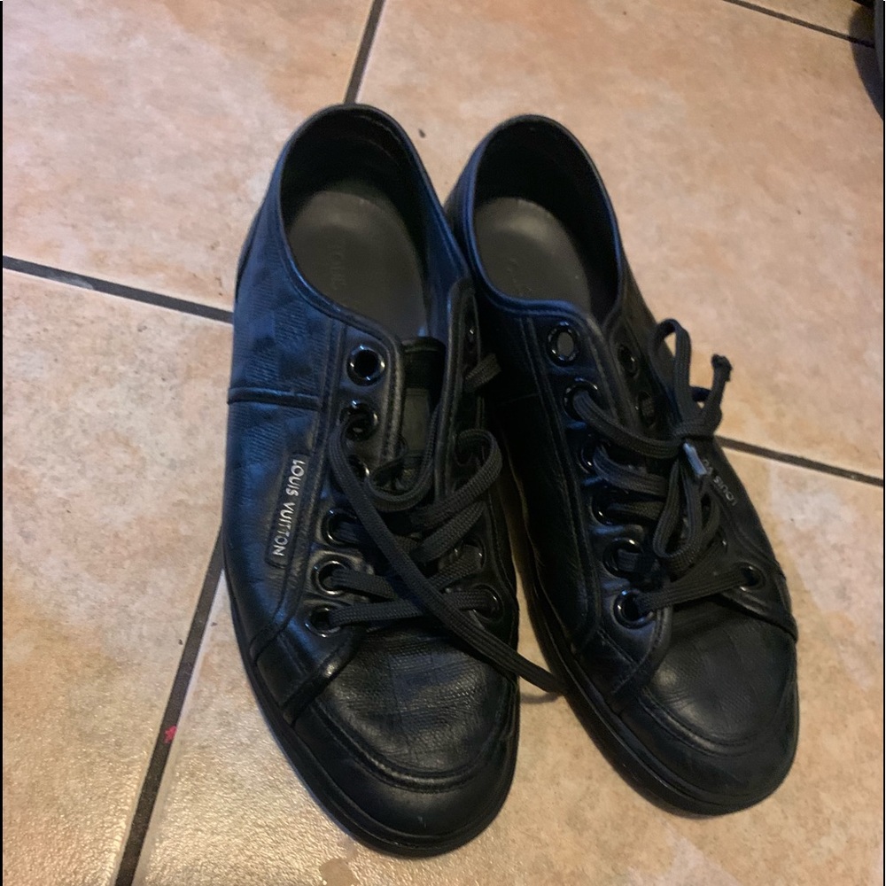 LOUIS VUITTON SHOES MEN- MATCH-UP SNEAKERS ALL BLACK